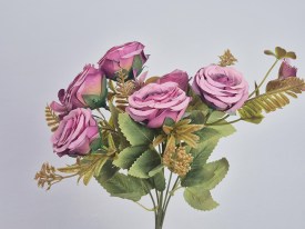 Ramo flores artificiales 6 rosas